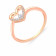 Mine Diamond Studded Gold Casual Ring FRGEN13455
