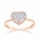 Mine Diamond Studded Gold Casual Ring FRGEN13828