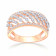 Mine Diamond Studded Gold Casual Ring FRGEN13974
