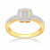 Mine Diamond Studded Gold Casual Ring FRGEN14558