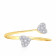 Mine Diamond Studded Gold Two Headed Ring FRHRM10019