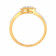 Mine Diamond Studded Gold Casual Ring FRHRM10192