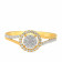 Mine Diamond Studded Gold Casual Ring FRHRM10192
