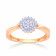 Mine Diamond Studded Gold Casual Ring FRHRM10418