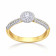 Mine Diamond Studded Gold Casual Ring FRHRM10422