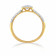 Mine Diamond Studded Gold Casual Ring FRHRM10422