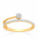 Mine Diamond Studded Gold Casual Ring FRHRM10652