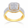 Mine Diamond Studded Gold Casual Ring FRHRM10878