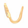 Mine Diamond Studded Gold Casual Ring FRHRT10328