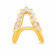Mine Diamond Studded Gold Casual Ring FRHRT10328