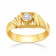 Mine Diamond Studded Gold Casual Ring FRHRT10705