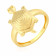 Malabar 22 KT Gold Studded Casual Ring FRNOSKY603