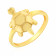 Malabar 22 KT Gold Studded Casual Ring FRNOSKY606