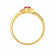 Precia Gemstone Studded Casual Gold Ring FRPRHDPRRGA012