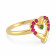 Precia Gemstone Studded Casual Gold Ring FRPRHDPRRGA017