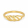 Malabar 22 KT Gold Studded Casual Ring FRSKYDZ094
