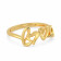Malabar 22 KT Gold Studded Casual Ring FRSKYDZ113