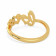 Malabar 22 KT Gold Studded Casual Ring FRSKYDZ113