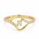 Malabar 22 KT Gold Studded Casual Ring FRSKYDZ119