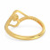 Malabar 22 KT Gold Studded Casual Ring FRSKYDZ119