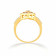 Malabar 22 KT Gold Studded Casual Ring FRSKYDZ122