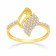 Malabar 22 KT Gold Studded Casual Ring FRSKYDZ130