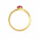 Malabar 22 KT Gold Studded Casual Ring FRSKYDZ133