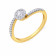 Mine Diamond Studded Gold Casual Ring FRSLT10635