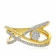 Mine Diamond Studded Gold Broad Rings FRTND10108