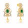 Precia Gemstone Studded Dangle Gold Earring HBDAAAABJNCC