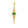 Precia Gemstone Studded Oval Gold Bangle HBDAAAAETTIR