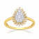 Mine Diamond Studded Casual Gold Ring HKRRGF0542IMB