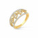 Mine Diamond Studded Bands Gold Ring HKRRGF1276SLB