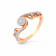 Mine Diamond Studded Casual Gold Ring HKRRGF8876STA