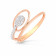 Mine Diamond Studded Casual Gold Ring HKRRGG8609HOA