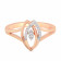 Mine Diamond Studded Casual Gold Ring HKRRSC4363GEA