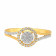 Mine Diamond Studded Casual Gold Ring HKRRSD1379CAB1