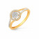 Mine Diamond Studded Casual Gold Ring HKRRSD1379CAB1