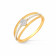 Mine Diamond Studded Casual Gold Ring KGRKR100520