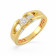 Mine Diamond Studded For Men Gold Ring KRJRM39180F