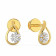 Mine Diamond Studded Studs Gold Earring MBER10005