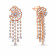Mine Diamond Studded Chandelier Gold Earring MBER20420
