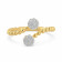 Mine Diamond Studded Two Headed Gold Ring MBRG00148