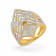 Mine Diamond Studded Cocktail Gold Ring MBRG00769