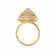 Mine Diamond Studded Cocktail Gold Ring MBRG00771