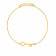 Malabar 22 KT Gold Studded Loose Bracelet MGFDZBR0142
