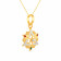 Malabar 22 KT Two Tone Gold Studded Casual Pendant MGFNOPD032