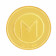 Malabar Gold 22k 916 Purity Rose 10g Gold Coin