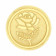 Malabar Gold 24k 999 Purity Rose 0.5g Gold Coin