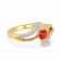 Malabar 22 KT Gold Studded Casual Ring MHAAAAAAAYPK